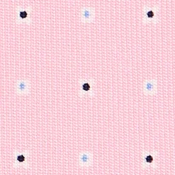 CRAVATTA SARTORIALE EXTRA LONG IN SETA ROSA Microfantasia fiore