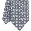 CRAVATTA SARTORIALE EXTRA LONG IN SETA GRIGIO SCURO Collezione heritage