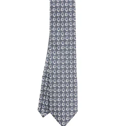 CRAVATTA SARTORIALE EXTRA LONG IN SETA GRIGIO SCURO Collezione heritage