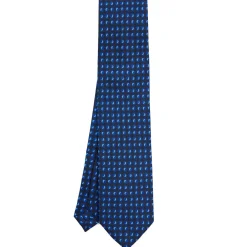 CRAVATTA SARTORIALE EXTRA LONG IN SETA BLU SCURO Collezione heritage