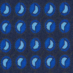 CRAVATTA SARTORIALE EXTRA LONG IN SETA BLU SCURO Collezione heritage