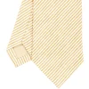 CRAVATTA SARTORIALE IN LINO E COTONE GIALLA Rigata