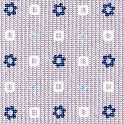 CRAVATTA SARTORIALE IN SETA GRIGIO CHIARO Microfantasia fiore