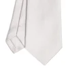 CRAVATTA SARTORIALE IN SETA JACQUARD GRIGIO CHIARO Tinta unita