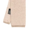 CRAVATTA TRICOT IN CASHMERE BEIGE Tinta unita