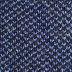CRAVATTA TRICOT IN CASHMERE BLU SCURO Tinta unita