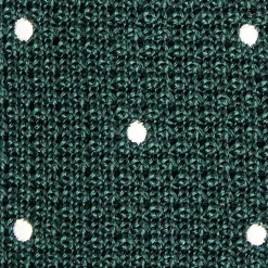 CRAVATTA TRICOT IN SETA VERDE SCURO Pois beige