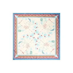 FOULARD BEIGE IN SETA E ORANGE FIBER Collezione orange fiber