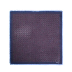 FOULARD IN LANA, CASHMERE E SETA 65 BLU SCURO Archivio inspiration 1985