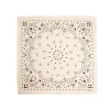 FOULARD IN LANA, CASHMERE E SETA 65 BIANCA Paisley