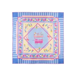 FOULARD IN SETA 90 AZZURRO La gelateria