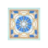 FOULARD IN SETA 90 AZZURRO Il chiostro di santa chiara