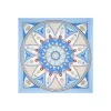 FOULARD IN SETA 90 AZZURRO Le mongolfiere