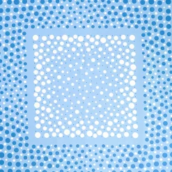 FOULARD IN SETA 65 AZZURRO Eleganza a pois