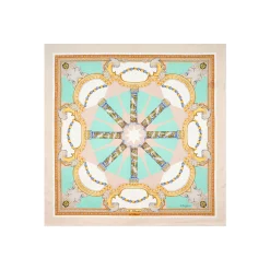 FOULARD IN SETA 90 BEIGE Il chiostro di santa chiara