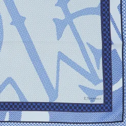 FOULARD IN SETA 90 BLU Archivio inspiration 1961