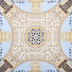 FOULARD IN SETA 90 BLU Divinita’
