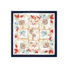 FOULARD IN SETA 90 BLU La rosa canina