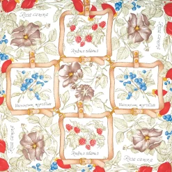 FOULARD IN SETA 90 BLU La rosa canina