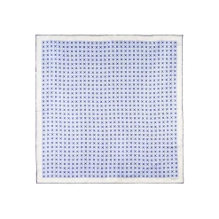 FOULARD IN SETA 90 BLU Small flower ispiration