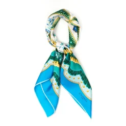 FOULARD IN SETA 90 BLUETTE Motivo floreale