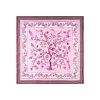 FOULARD IN SETA 90 BORDEAUX L'albero della vita