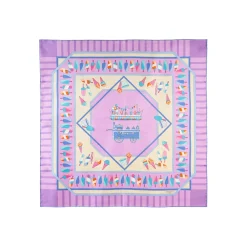 FOULARD IN SETA 90 LILLA La gelateria