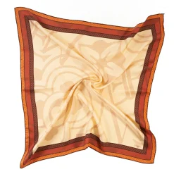 FOULARD IN SETA 90 MARRONE CHIARO Archivio ispiration 1961