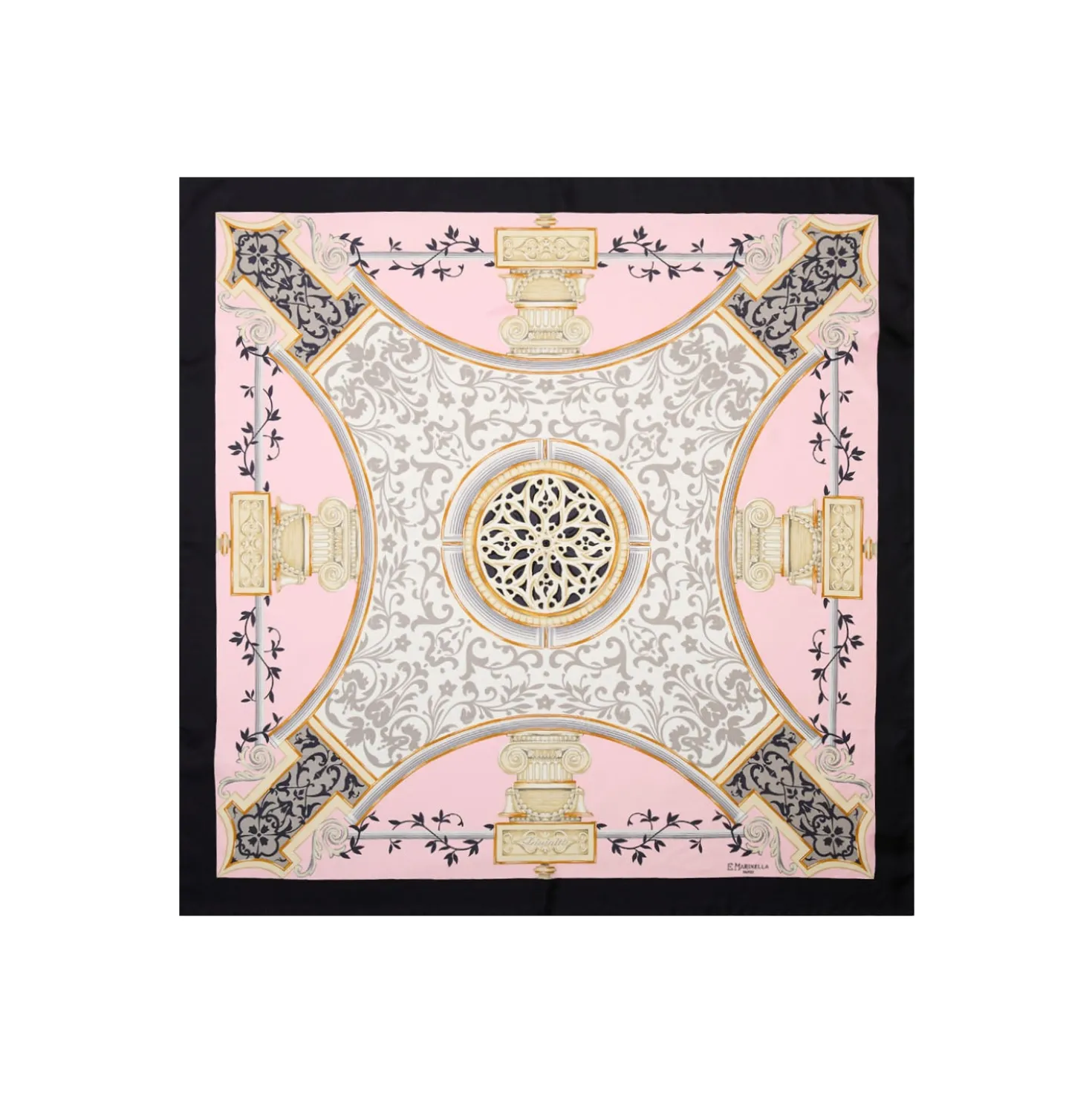 FOULARD IN SETA 90 NERO Divinita’
