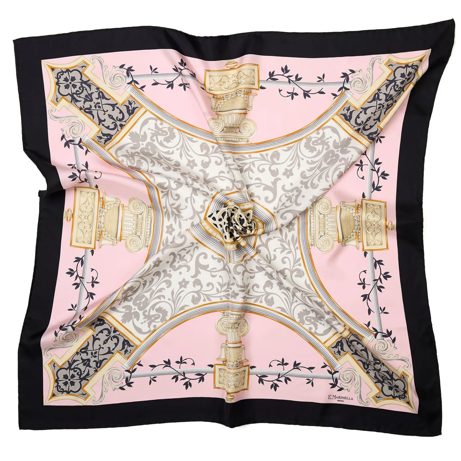 FOULARD IN SETA 90 NERO Divinita’