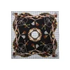 FOULARD IN SETA 90 NERO Microfantasia, nappine e chiavi