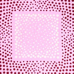 FOULARD IN SETA 65 ROSA Eleganza a pois