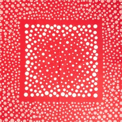 FOULARD IN SETA 65 ROSSO Eleganza a pois
