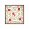 FOULARD IN SETA 90 ROSSO La rosa canina