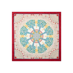 FOULARD IN SETA 90 ROSSO Mosaico