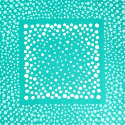 FOULARD IN SETA 65 VERDE CHIARO Eleganza a pois