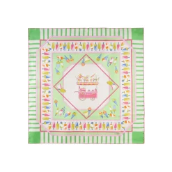 FOULARD IN SETA 90 VERDE CHIARO La gelateria