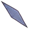 FOULARD ROMBO IN SETA AZZURRO Microfantasia fiore