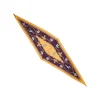 FOULARD ROMBO IN SETA GIALLO Collezione lucky charm