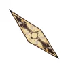 FOULARD ROMBO IN SETA MARRONE SCURO Collezione lucky charm
