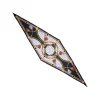 FOULARD ROMBO IN SETA NERO Collezione lucky charm