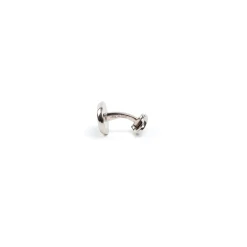 GEMELLI DA POLSO IN ARGENTO BORDEAUXCon microfantasia fiore
