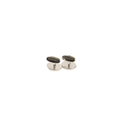 GEMELLI DA POLSO IN ARGENTO BLUCon microfantasia fiore