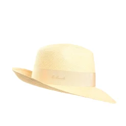 PANAMA MODELLO AMEDEO DETTAGLI IN SETA BLU, 60 CM E. marinella x borsalino