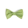PAPILLON ANNODATO IN SETA VERDE CHIARO Pois