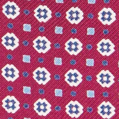 PAPILLON DA ANNODARE IN SETA BORDEAUX Microfantasia fiore