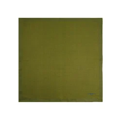 POCHETTE DA TASCHINO IN SETA STAMPATA A MANO VERDE OLIVA Pois
