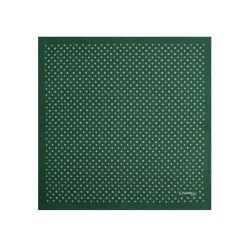 POCHETTE DA TASCHINO IN SETA STAMPATA A MANO VERDE SCURO Macrofantasia fiore