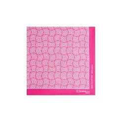 POCHETTE DA TASCHINO IN SETA STAMPATA A MANO FUCSIA Fantasia archivio 1968