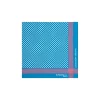 POCHETTE DA TASCHINO IN SETA STAMPATA A MANO BLU SCURO Pois